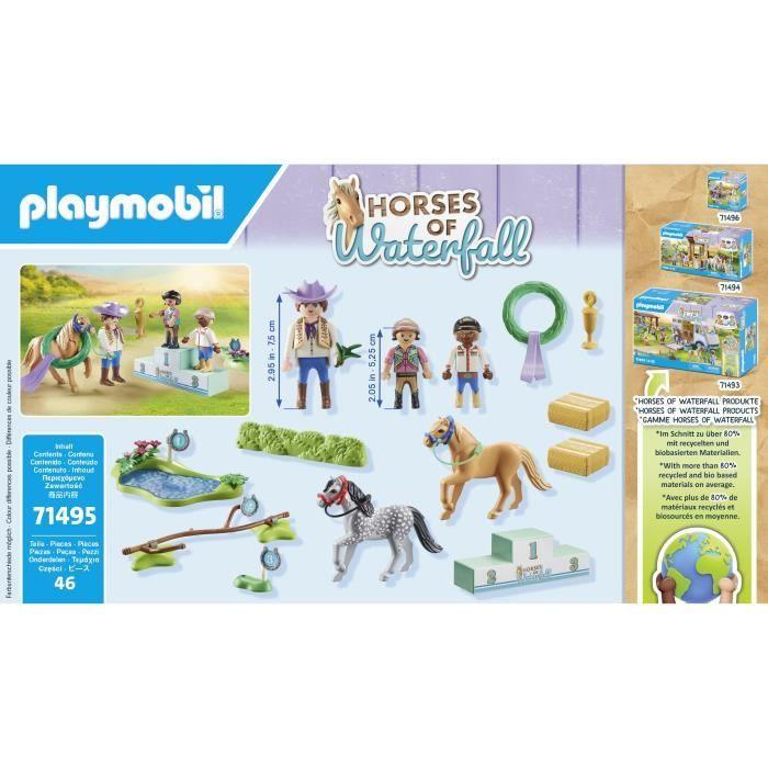 PLAYMOBIL 71495 Călăreți ponei și sărituri peste obstacole