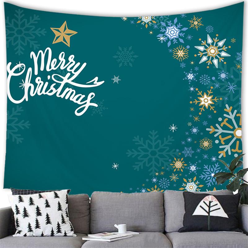 Merry Christmas Cartoon Snowman Cross-border Supply Tapestry Wall Hanging Blanket