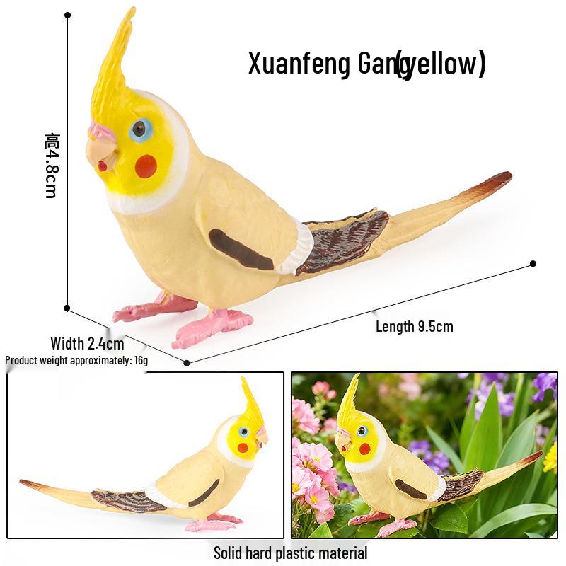 Children's Animal Simulation Toy Set: Eagle, Falcon, Secretary Bird, Owl Figurines