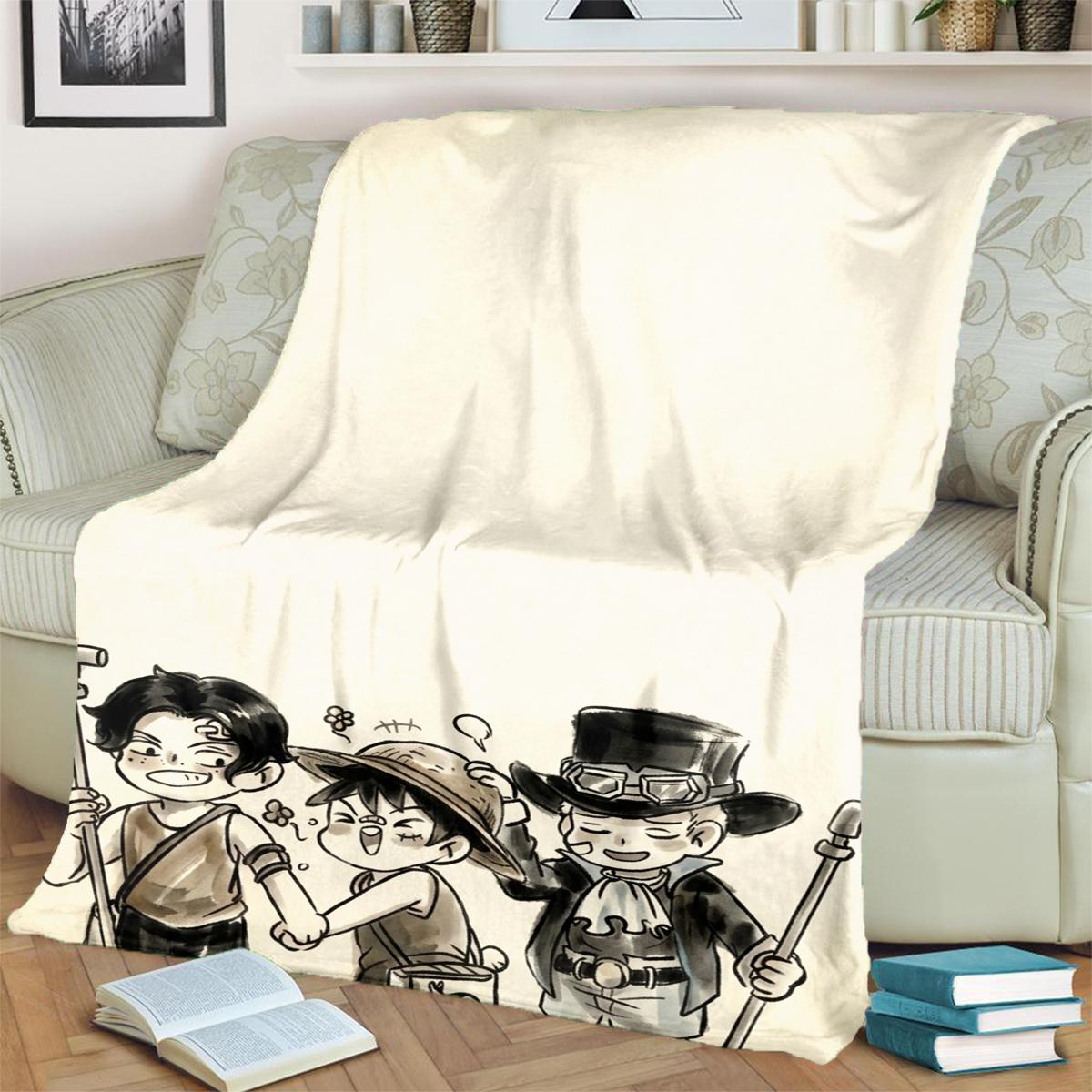 Cozy Warm ONE PIECE Print Blanket Flannel for Home, Travel and Outdoor 75x90cm