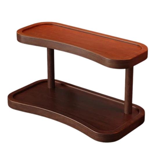 

Подставка для хранения чашек Двухслойный дизайн Высокая грузоподъемность Гладкий край Без заусенцев Деревянный настольный держатель для хранения L