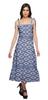 Moomaya Printed Adjustable Shoulder Strap Women Casual Sleeveless Long Dress
