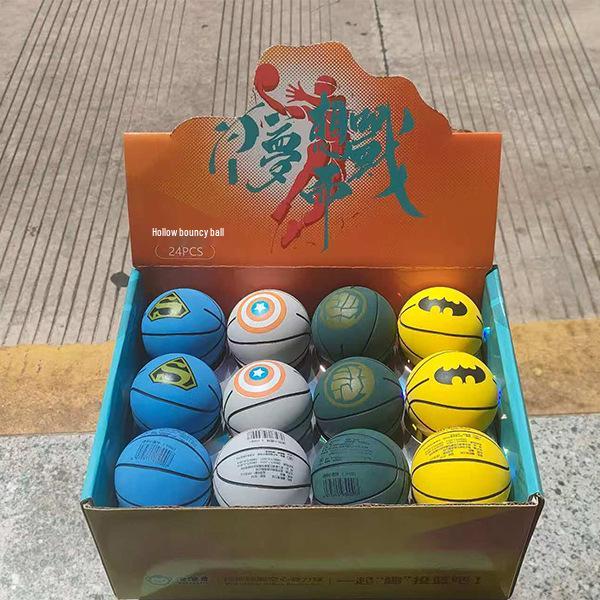 6cm Mini High Elastic Rubber Ball for Kids - Grip & Bounce Football/Basketball for Kindergarten