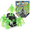 Kinderhorloge Kinderen 3D Projector Horloge Ben10 Anime Figuren Model PVC voor Jongens Verjaardagscadeaus Wit Afstandsbediening Robots cs