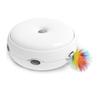 Jouet interactif pour chat avec toupie automatique pour chaton, jouet à plume papillon battant, piste de balle roulante, matériau durable non toxique, capteur de mouvement