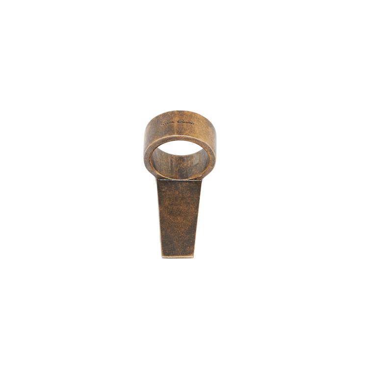 Rick Owens Geometric Shape Ring Unisex jewelry Gold RJ0000021MMTBR