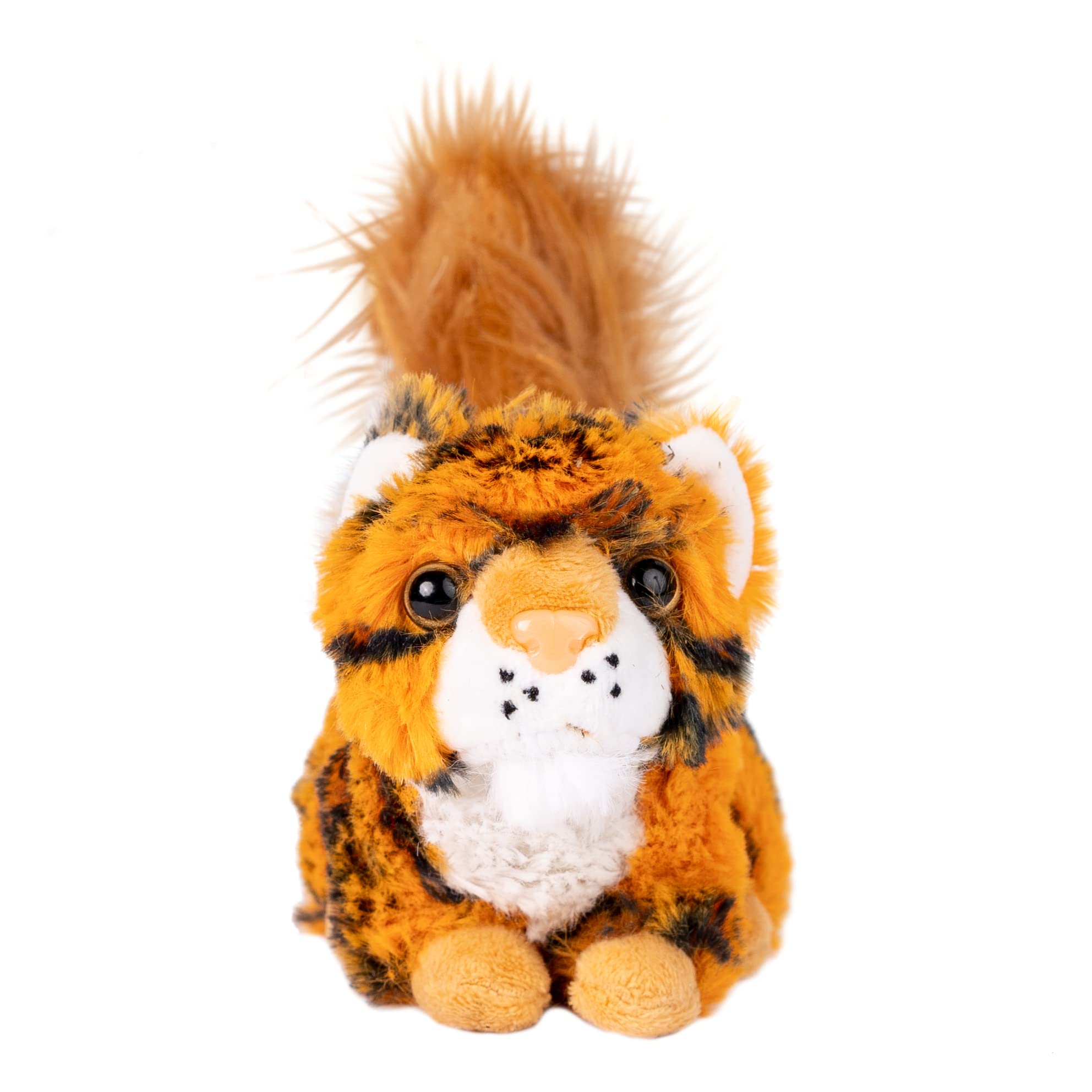 Randimals Randimini Collection Squigger - Squirrel and Tiger Floppy Plush Toy, 6.5 Inch, Soft and Cuddly, Premium Quality Hybrid Animal Friends, Encou