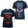 Vintage Helloween Zespół Rockowy Trasa Nadruk 3D Koszulka Męska Damska Moda Halloween Krótki Rękaw Góry Koszulki Dziecięca Koszulka Odzież Unisex