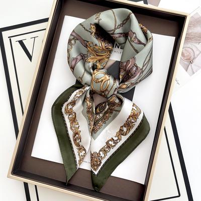 1Pc Luxury Square Scarf For Women 70*70Cm Beach Scarf Fashion Lady Hair Head Bandana Wraps Female Neckerchief Hijab Shawl