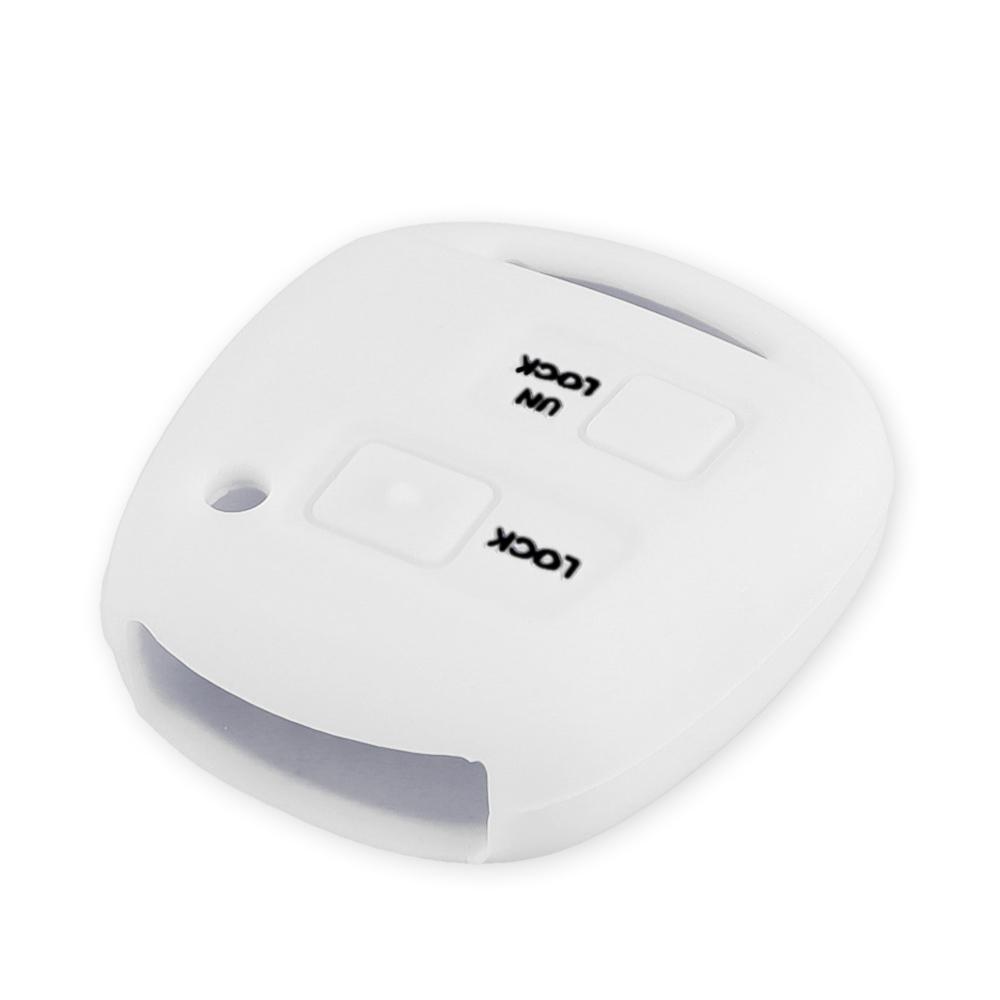 KEYYOU 2 Buttons Silicone Car Key Fob Case Cover Skin For TOYOTA CAMRY RAV4 PRADO COROLLA AVENSIS LAND CRUISER YARIS For Lexus