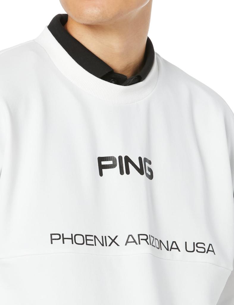Crew Neck Sweatshirt Golf LL [Pin Apparel] Men's (Brand Logo/Fleece Lining) / / 621-3241801 030_White