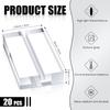 Blulu 20 Pieces Acrylic Place Card Holders 2 Inch Clear Stands Base with 3 Mm Card Slot Numbers Display Table Sign for Wedding Exhibition Office Cafe