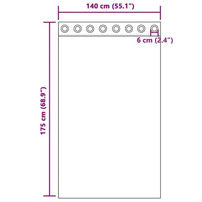 VidaXL Sheer Curtains with Eyelets 2 Pcs Orange 140x175 Cm, Net Curtain, Transparent Curtain, Window Voile, 4102090
