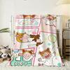 cute cartoon funny girl art c-cocos chan Throw 240g Flannel Blanket Lightweight Soft Skin-friendly Summer Thin Throw Blanket
