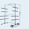 Aokewen Two-Wheel 5-Hook Car Bumper Paint Stand