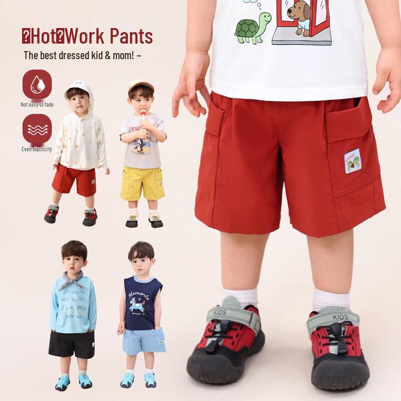 LUSON Baby Boy Summer Cargo Shorts 110