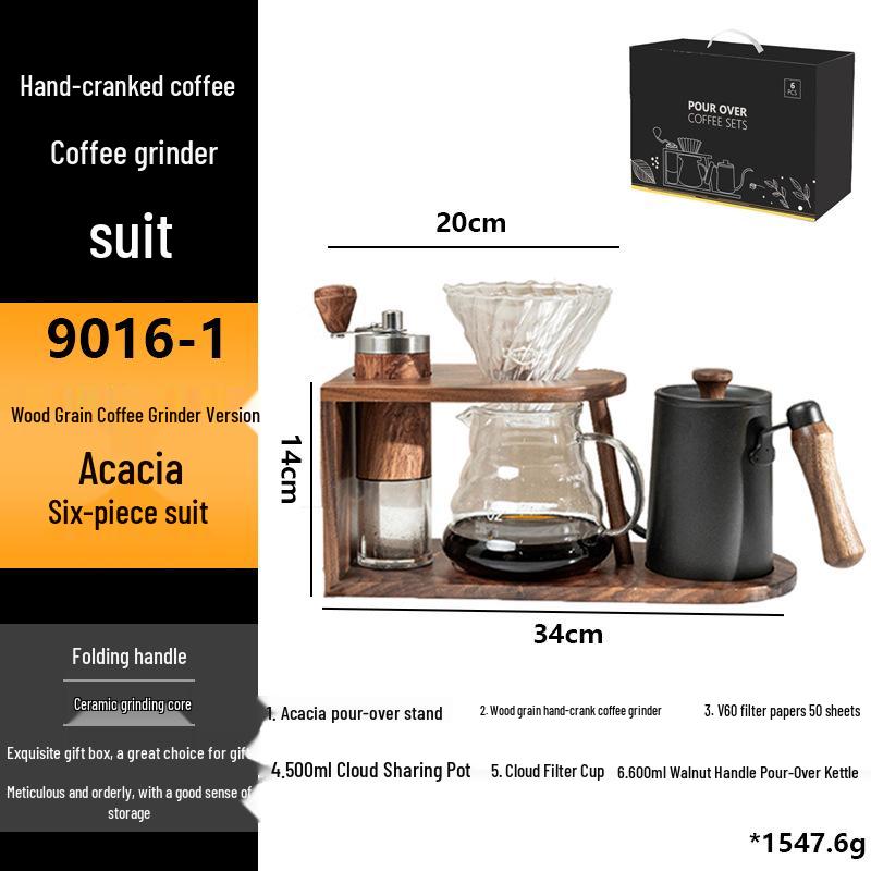Stainless Steel Hand-Crank Coffee Grinder - Portable and In Stock