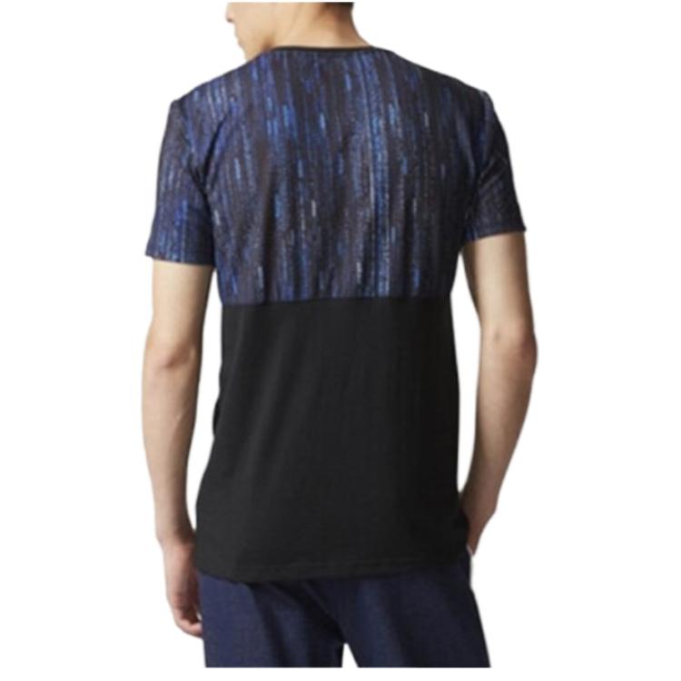 Adidas Neo T Shirts Men's Navy Blue Crew Neck Moderate Straight Fit BR3721