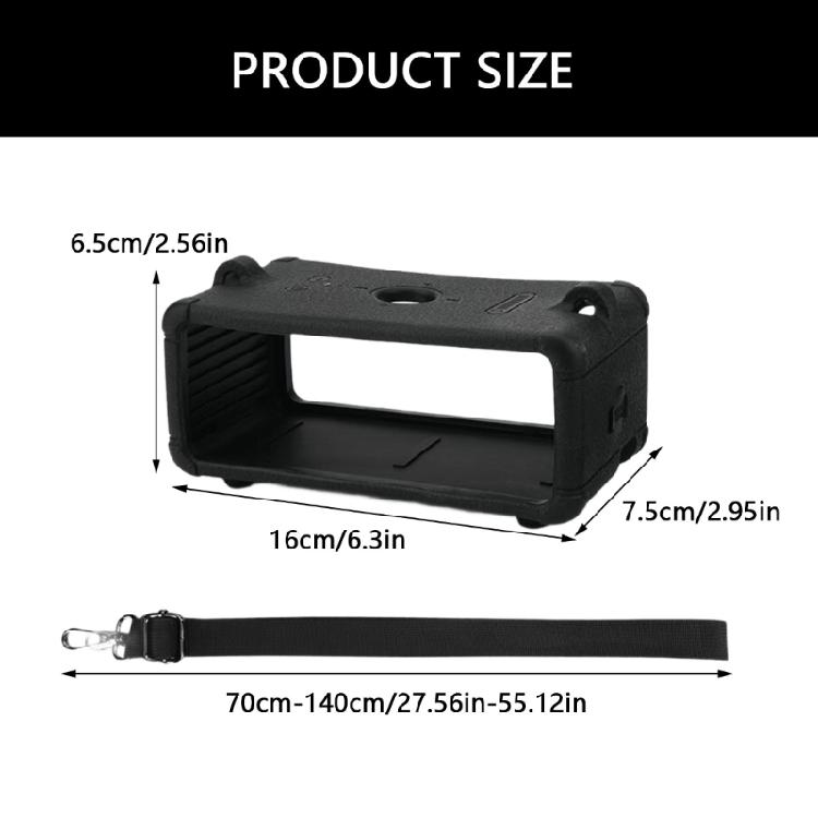 Portable Silicone Protector Case Housing Shell for EMBT III Included Adjustable Strap Stable Footpad Design