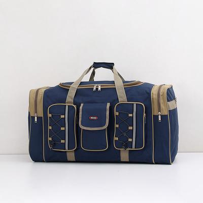 Large Capacity Oxford Cloth Portable Waterproof One Shoulder Luggage Handbag Checker Bag Mobile Bag Folding Storage Travel Bag