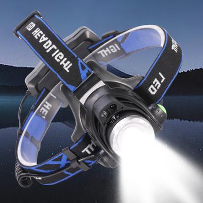 Portable Outdoor Fishing Headlamp Flashlight Scorpion Inspection UV Light USB Rechargeable LED Head Lamp for Night Fishing Camping Running Hunting