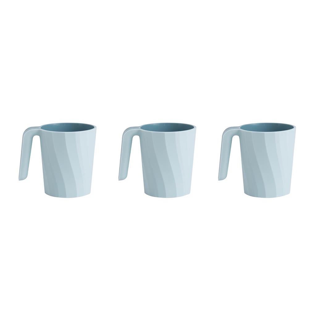 2/3 Tooth Cup Plastic Anti-slip Tooth Mug 301 To 400ml Bathroom Toothbrush Holder Washing Cup  Light Blue