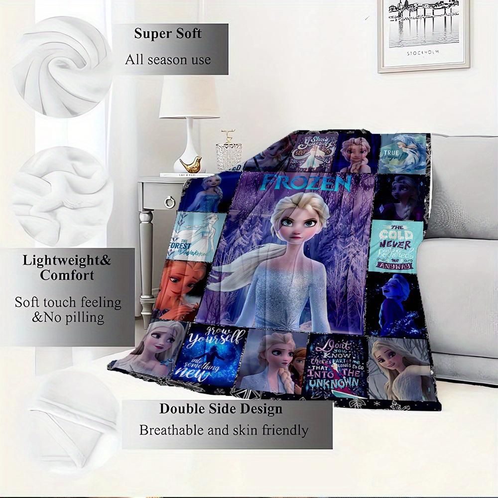1pc Flannel Frozen Elsa Bedding Throw Blanket Sofa Coverlet