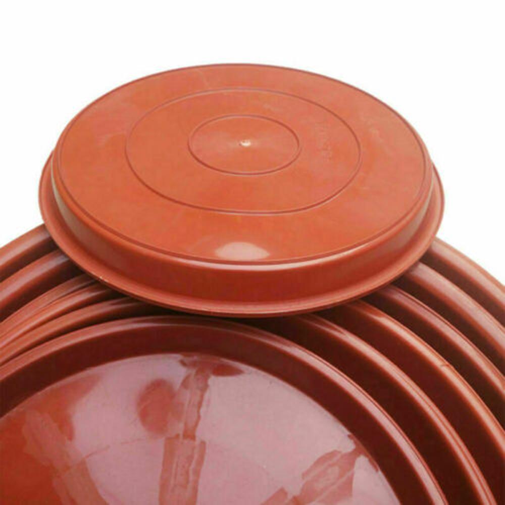 

Heavy Duty Plastic Plant Pot Saucers Set of 10 Water Tray Base for Potted Flowers and Plants to Prevent Water Spills PB140 13.9CM