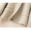 Cashmere Coat Women Autumn Winter Double-Breasted Doll Collar Short Wool Jacket Female Loose Outwear