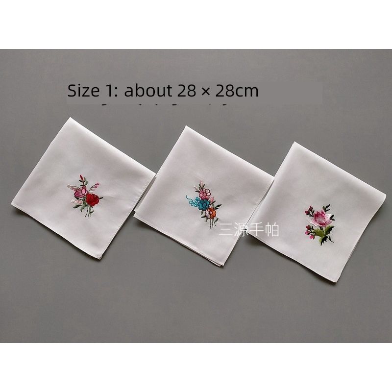 

28x28см Чистый Хлопок Полностью Хлопковый Маленький Носовой Платок One(3 no lace corners)