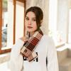 Fular de iarnă încălzit pentru bărbați și femei, reîncărcabil, cu 3 setări de căldură, impermeabil, cu încălzitor pentru gât, fular cu imprimeu în carouri