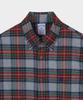 BROOKS BROTHERS Flannel Tartan Check Sport Shirt (Grey) (Bbthmf3576Wef)