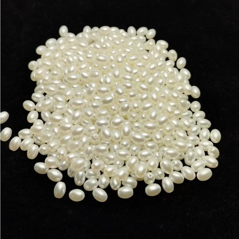 

Овальные бусины из АБС-пластика под жемчуг, 5×7 мм, в форме риса, для изготовления украшений своими руками
