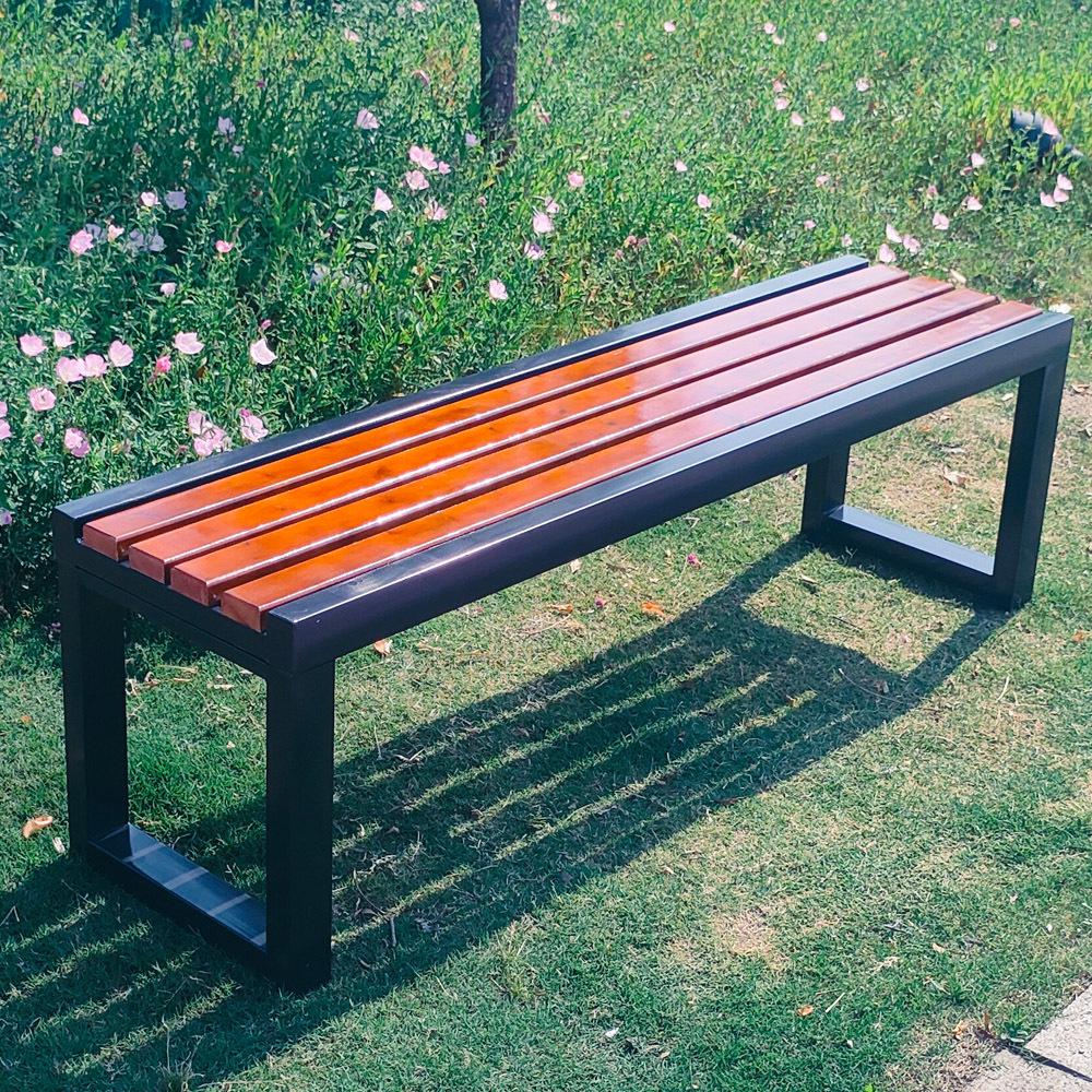 Solid Wood Folding Shoe Changing Stool & Long Resting Bench for Home, Park, or Balcony
