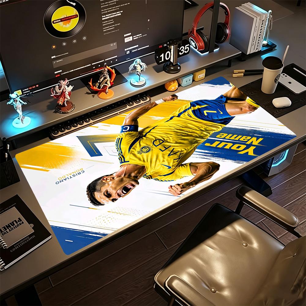 Cristiano Ronaldo Large Mouse Pad Keyboard Pad Computer Desk Keyboard Mat Nonslip Rubber Bottom Suitable For Office Gaming Pc Laptop
