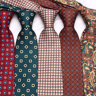 Neue 9cm Krawatten für Damen Handgefertigte Halstücher Geschenk Männlich Hochzeitsparty Lässig Paisley-Halstuch Business Formell Krawatte
