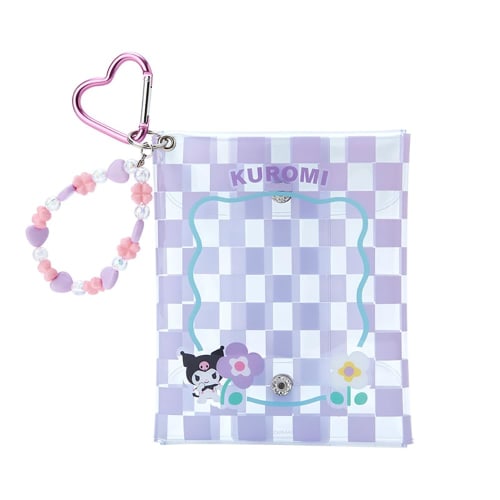 

Sanrio (САНРИО) Прозрачный чехол Sanrio Kuromi в пастельную клетку с подвеской Kuromi-chan Kuromi 15×12×2 см, персонаж SANRIO 122009