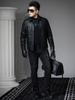 European Trendy Brand Lapel Leather Jacket for Men, 2025 Autumn New Style, Cool Biker Jacket with a High-End Feel