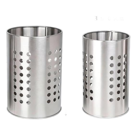 Stainless Steel Chopstick Holder 2pcs for Countertop Utensil Organization with Drain Stand and Consistent Performance