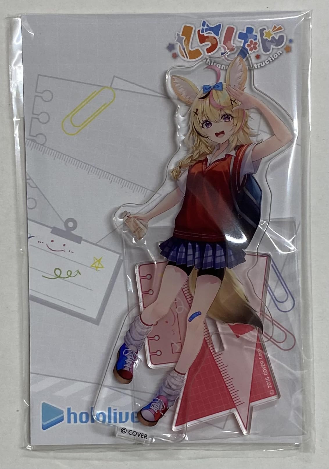 

Hololive Shiranui Construction Shiraken Maruo Polka Акриловая подставка 7-Eleven Axta
