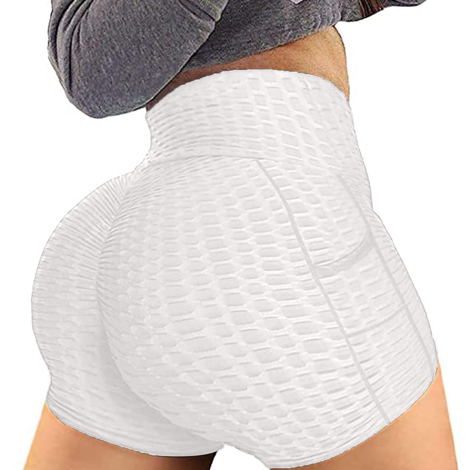 

Модные женские спортивные цветные карманные свободные повседневные шорты для йоги Брюки для йоги S белый