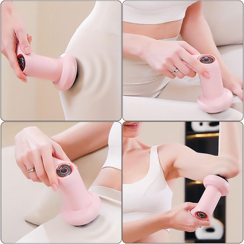 Body Massager Handheld Cellulite Massager Cordless Body Sculpting Machine with 5 Massage Heads for Belly Waist Arm Leg