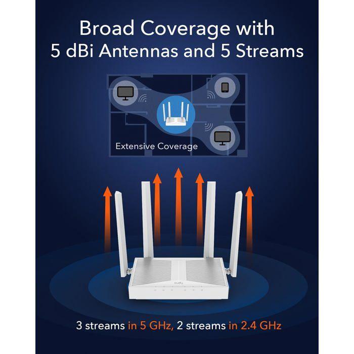 Routeur Wi-Fi 6 - CUDY - WR3000E - AX3000 - Double bande - MU-MIMO - OFDMA