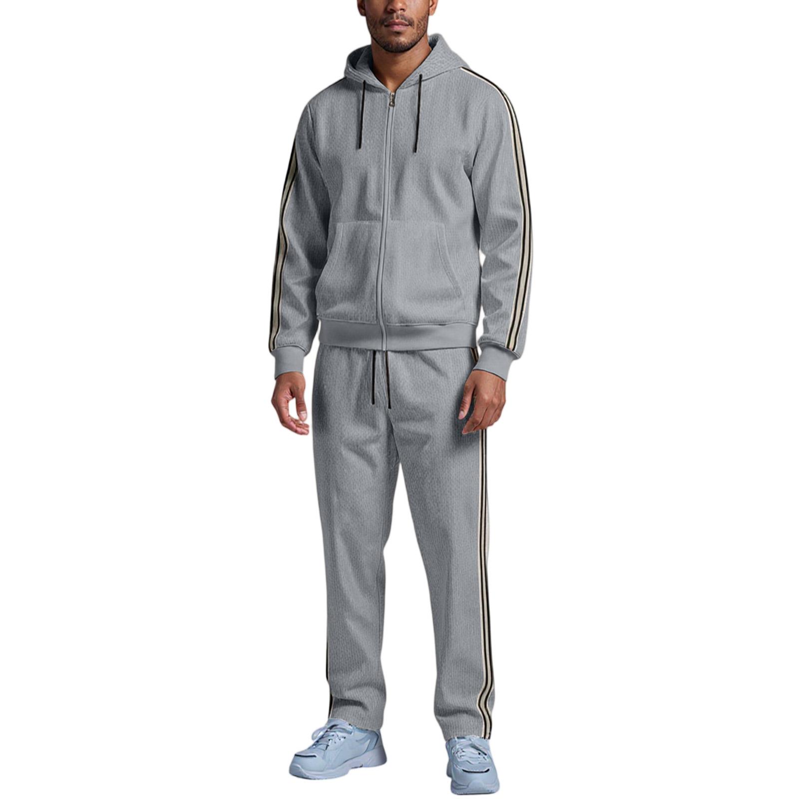 

Мужской Waverg Карман на молнии Отложной воротник Самосовершенствование Кардиган Куртка Комплект XXL