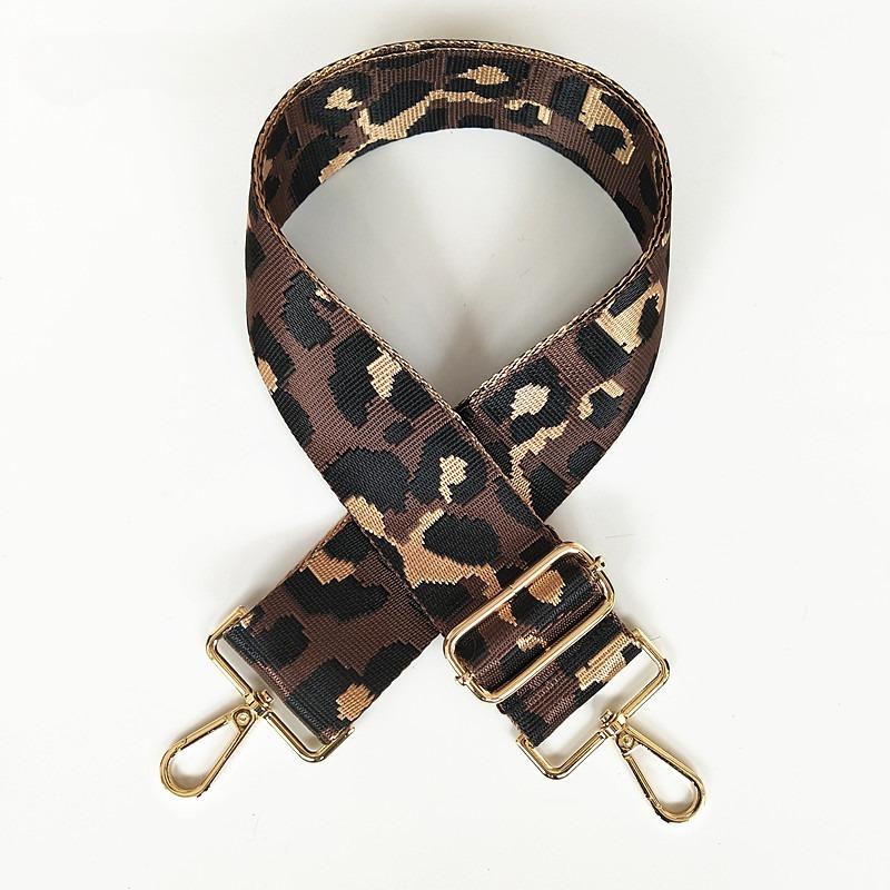 Bag Accessories Women's Bag Wide Shoulder Strap Nylon Leopard Print Single Shoulder Oblique Span Burden Reduction Backpack Strap