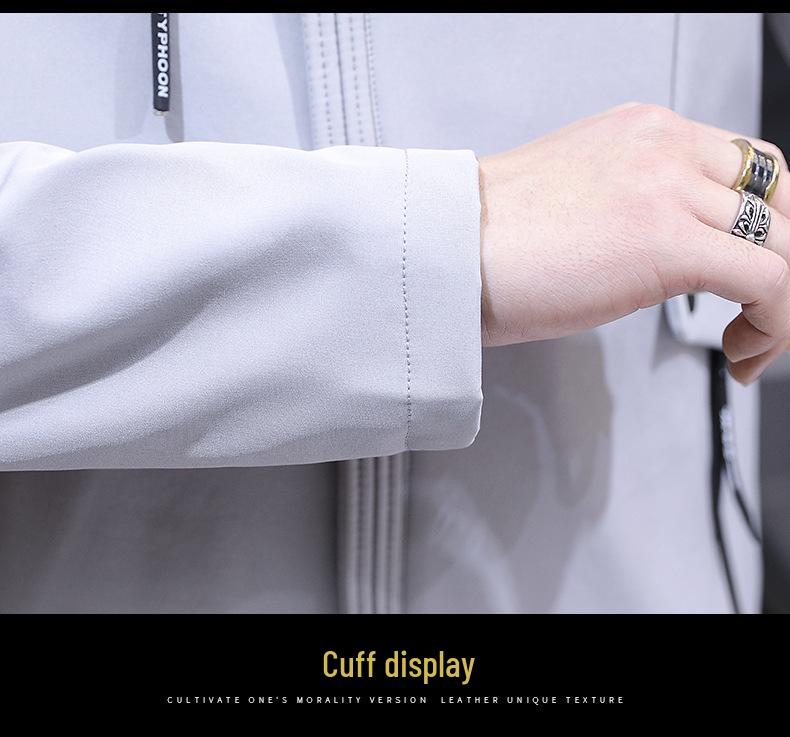 2025 Men's Urban Casual Hooded Jacket - Solid Color, Long Sleeve Fashion