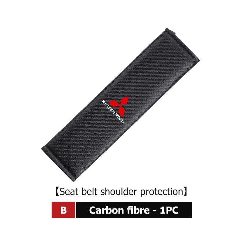 

For Mitsubishi Car Seat Belt Cover Safety Belt Shoulder Pad Seat Headrest Outlander Lancer L200 ASX Pajero Grandis Eclipse