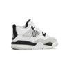 Air Jordan 4 Retro TD Military Schwarze Baby-Sneaker Weiß Neutral-Grau BQ7670-111