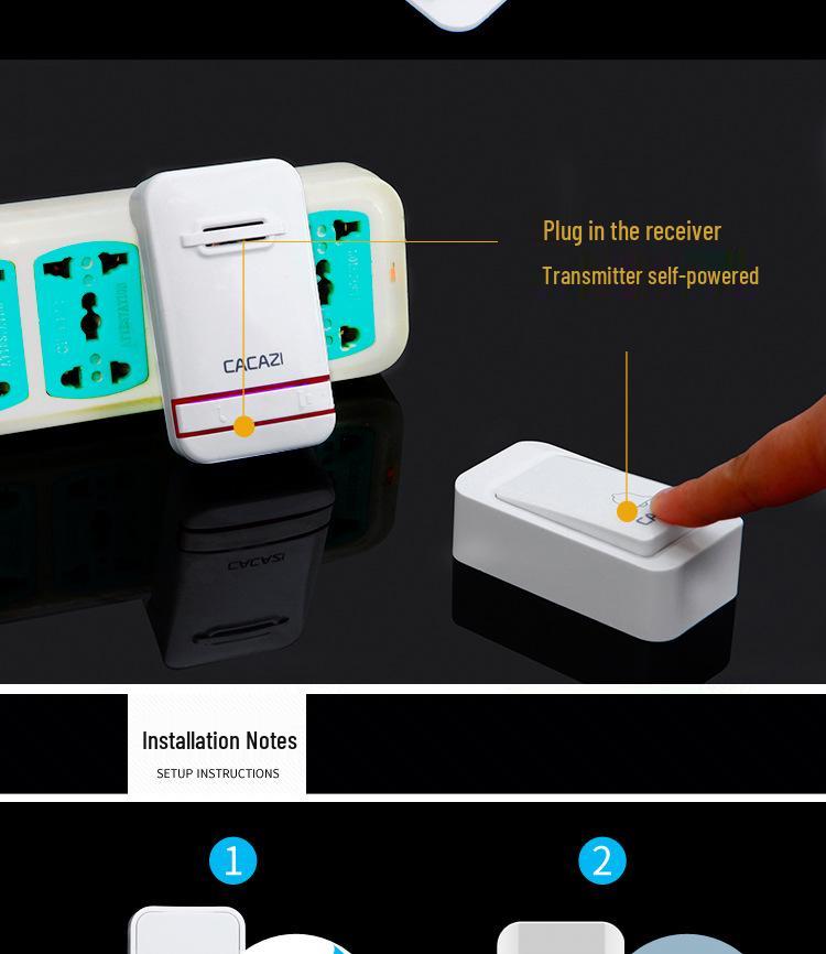 Katia Si Smart Self-Powered Wireless Waterproof Doorbell System