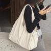 Women's Minimalist Multi-Pocket Tote - Large Capacity Cloth Handbag